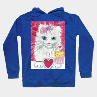 Valentine Be Mine Kitten cat Hoodie